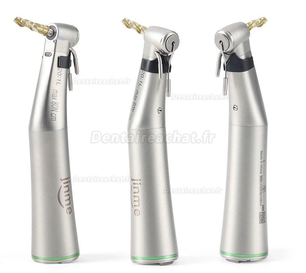 Contre-angle 20:1 à led fibre optique Jinme W201L pour implant dentaire